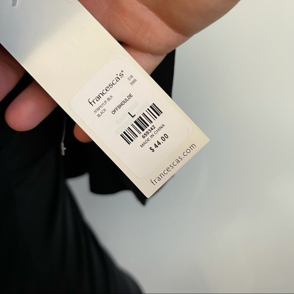 BLACK OFF THE SHOULDER ONE PIECE SWIMSIUT - Picture 5 of 5